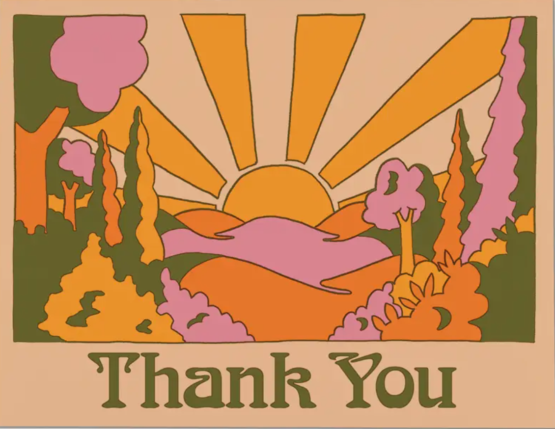 Sunrise + Thank You Card