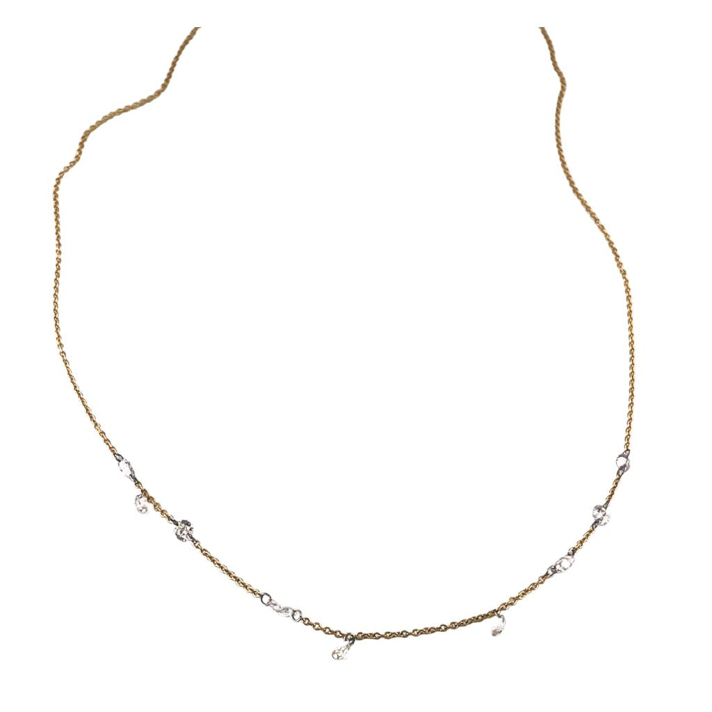 Free Set Diamond + Gold Necklace