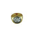 Pin-Set Baguette Diamond + Gold Ring