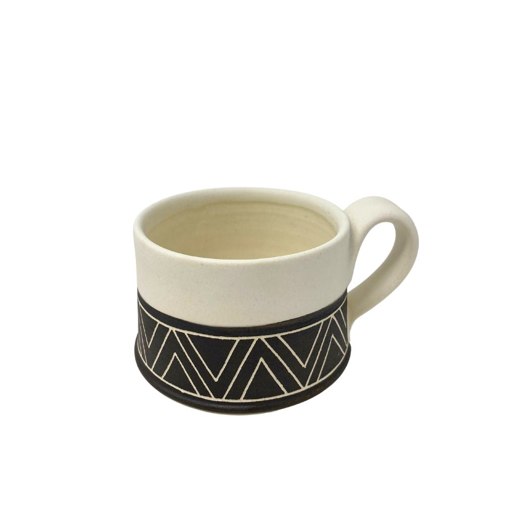 Triangle + Espresso Mug