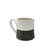 Half Stripe + White Mug