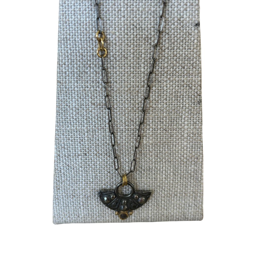 Blackened + Coin Necklace