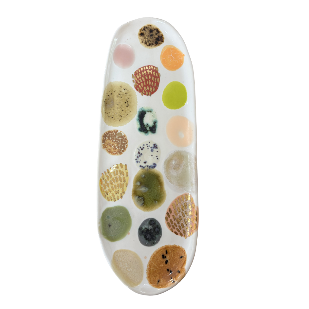 Polka Dot Snack + Tray