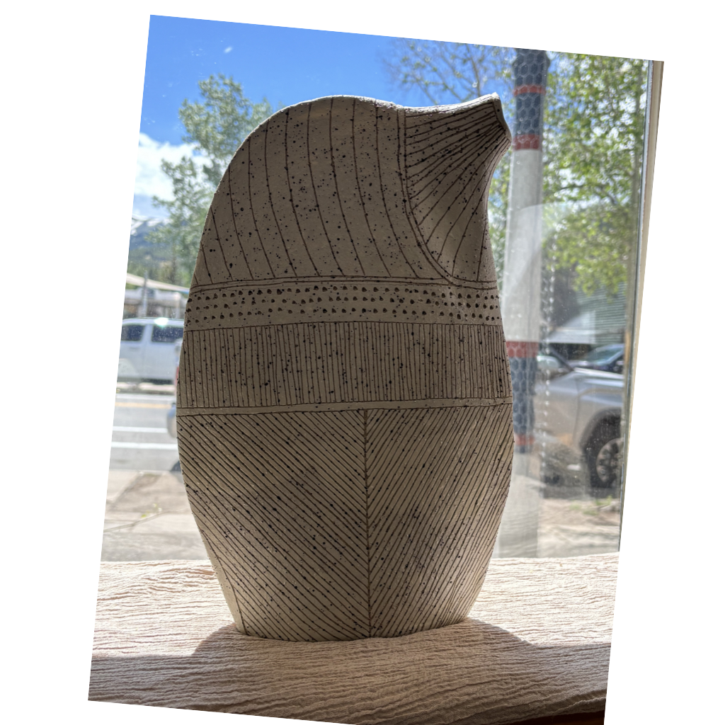 Hand Carved + Large Vase