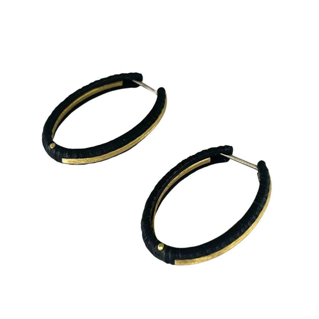 Hinged + Oval Hoop Earrings