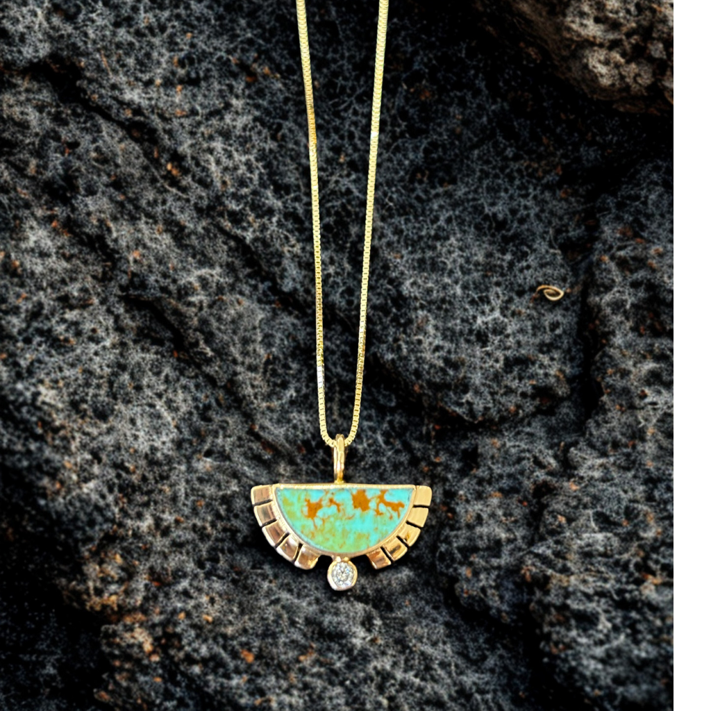 Rising Sol + Diamond Necklace