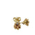 Gold Nugget + Diamond Earrings