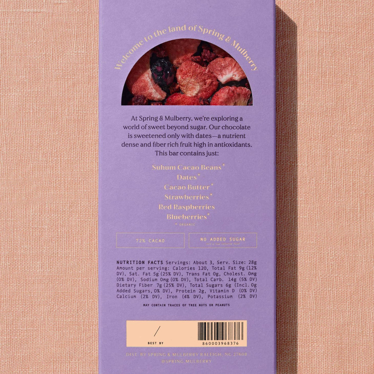 Spring + Mulberry Chocolate Bars