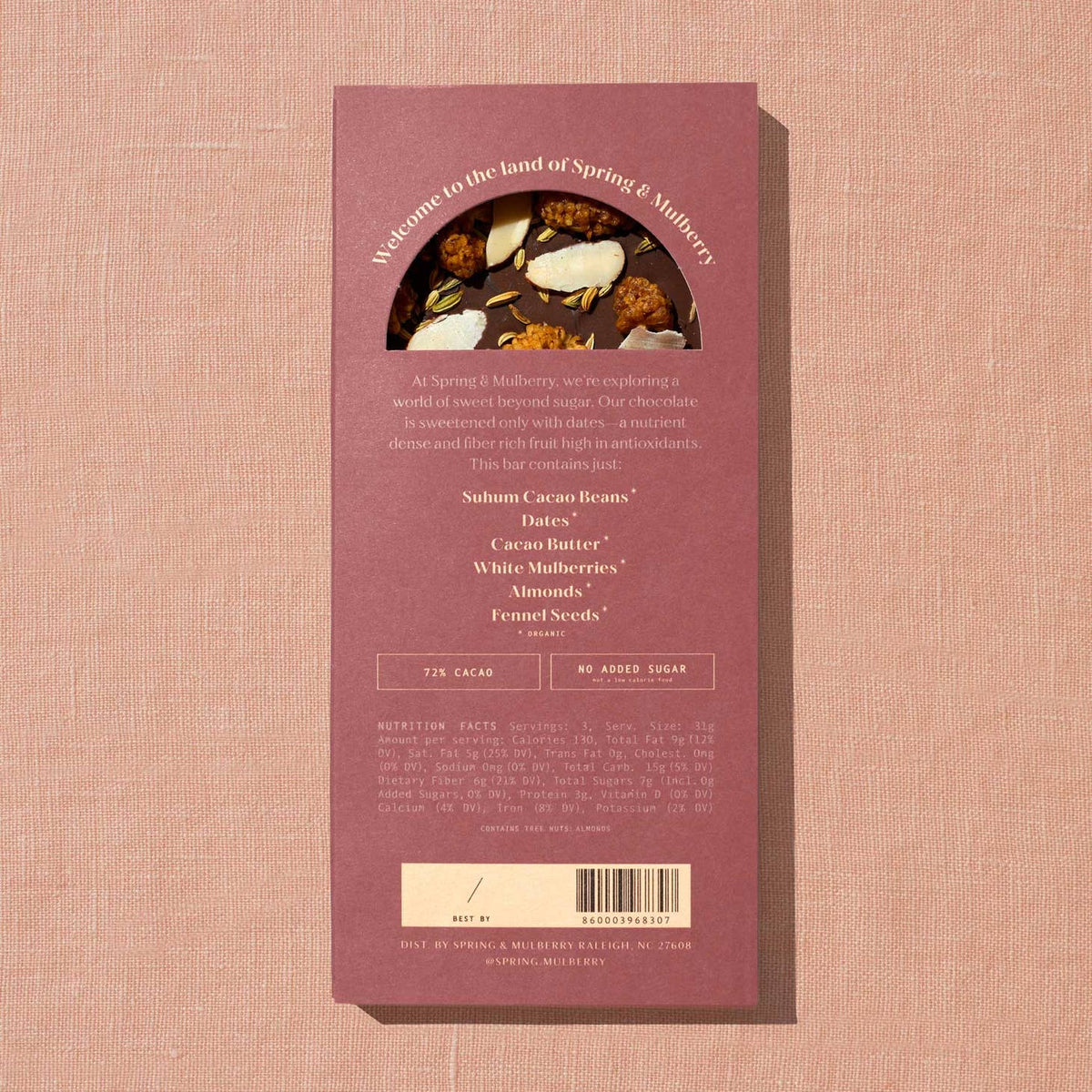 Spring + Mulberry Chocolate Bars