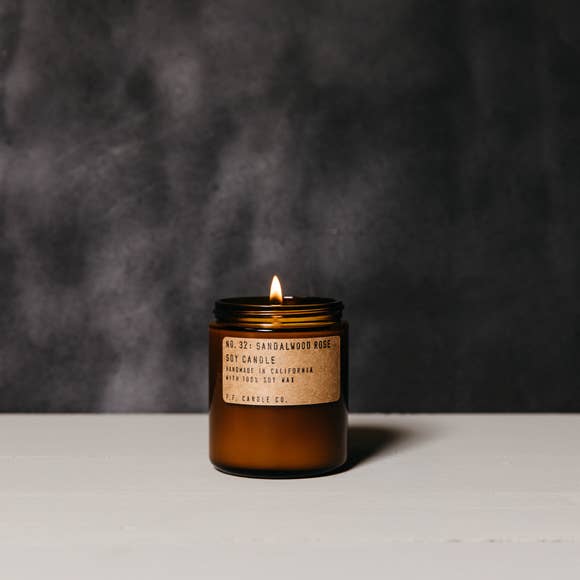 Sandalwood Rose + Soy Candle