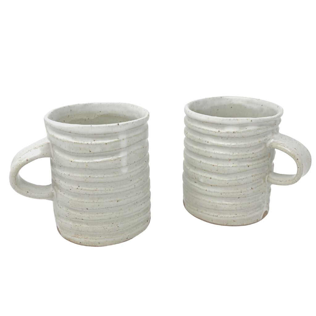 Ring Mug White + Speckled