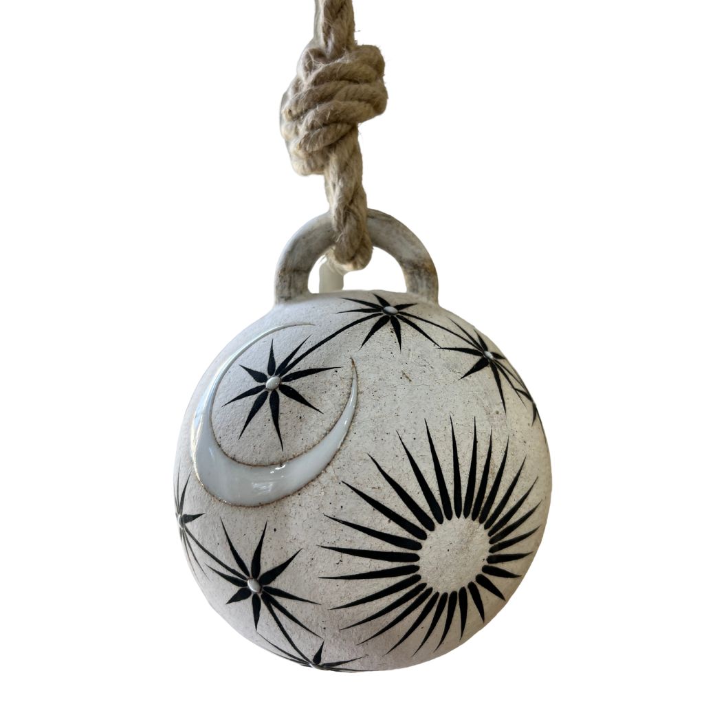 Domed Jingle Bell + Sun, Moon, Stars