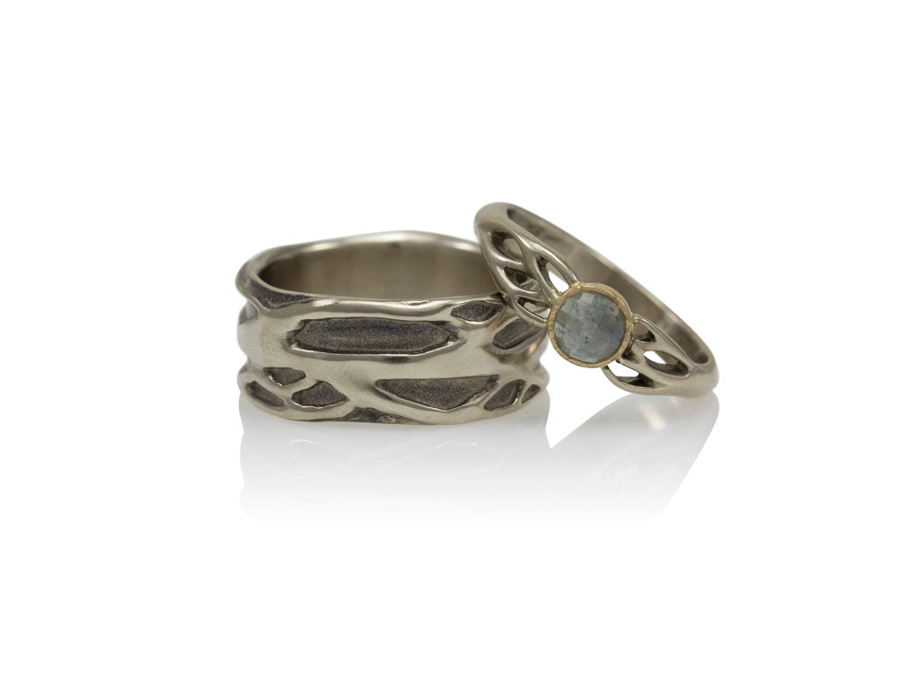 Willow Band + White Gold + Size 7.5