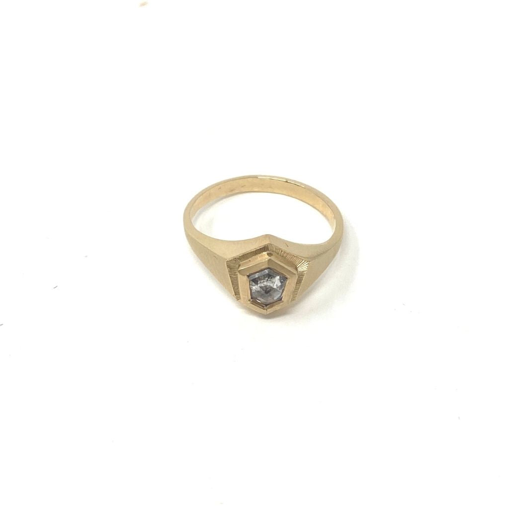 Kira Salt + Pepper Diamond Ring
