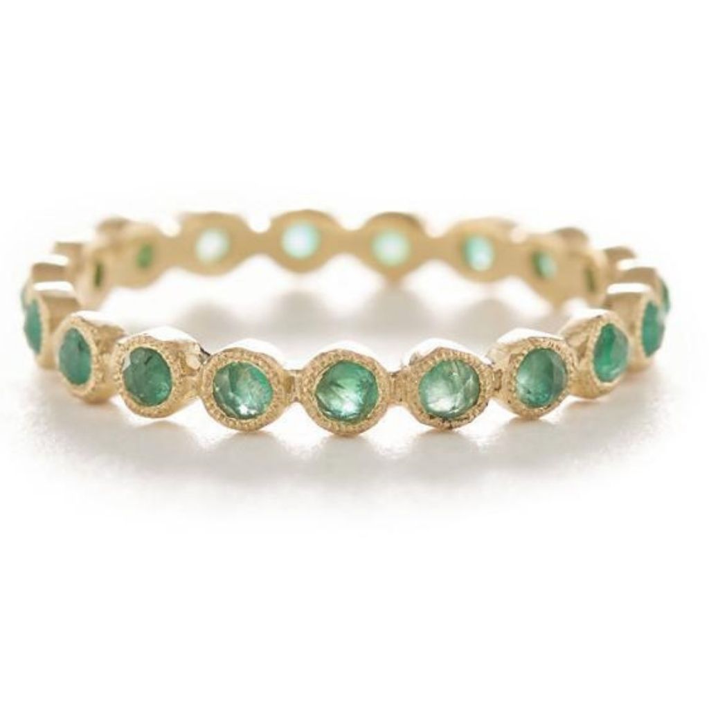Morning Dew Emerald Ring