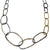 Organic Black + Gold Chain Link Necklace