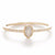 Blockette Oval Opaque Diamond Pave  Ring
