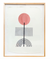 Mr. People Person + Rose + Woodblock Framed Print