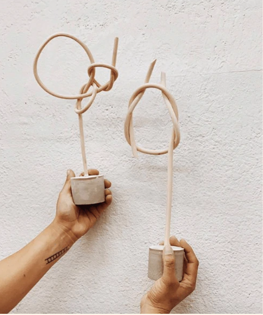 Standing Tabletop + Wood Knots