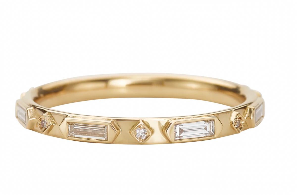 Art Deco + Geometric Diamond Ring