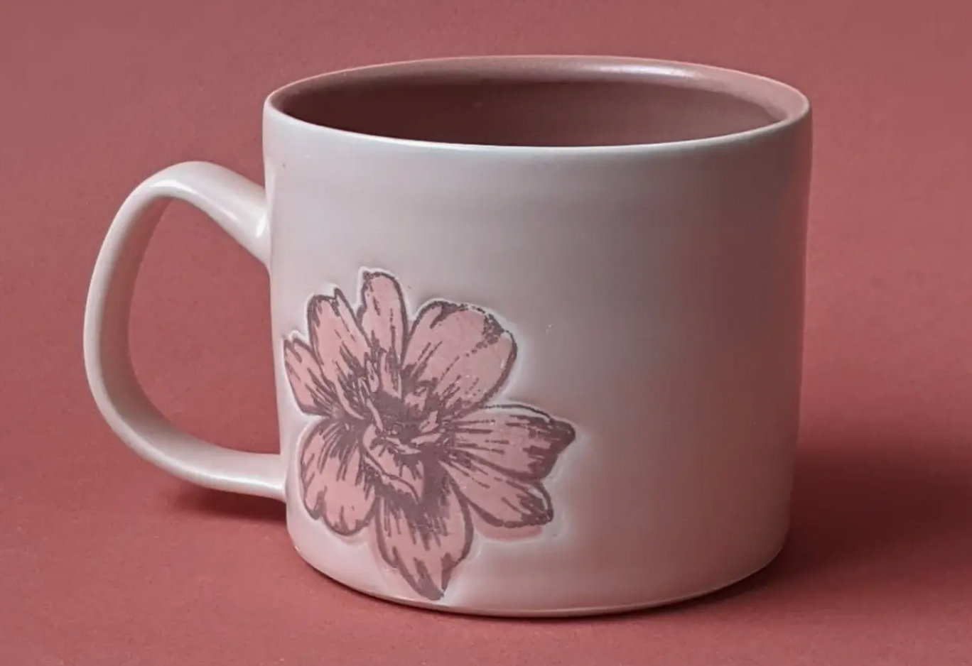 Ceramic + Flower Mug (Medium)