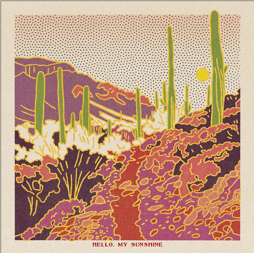 Desert Mountain Print + Hello, Sunshine