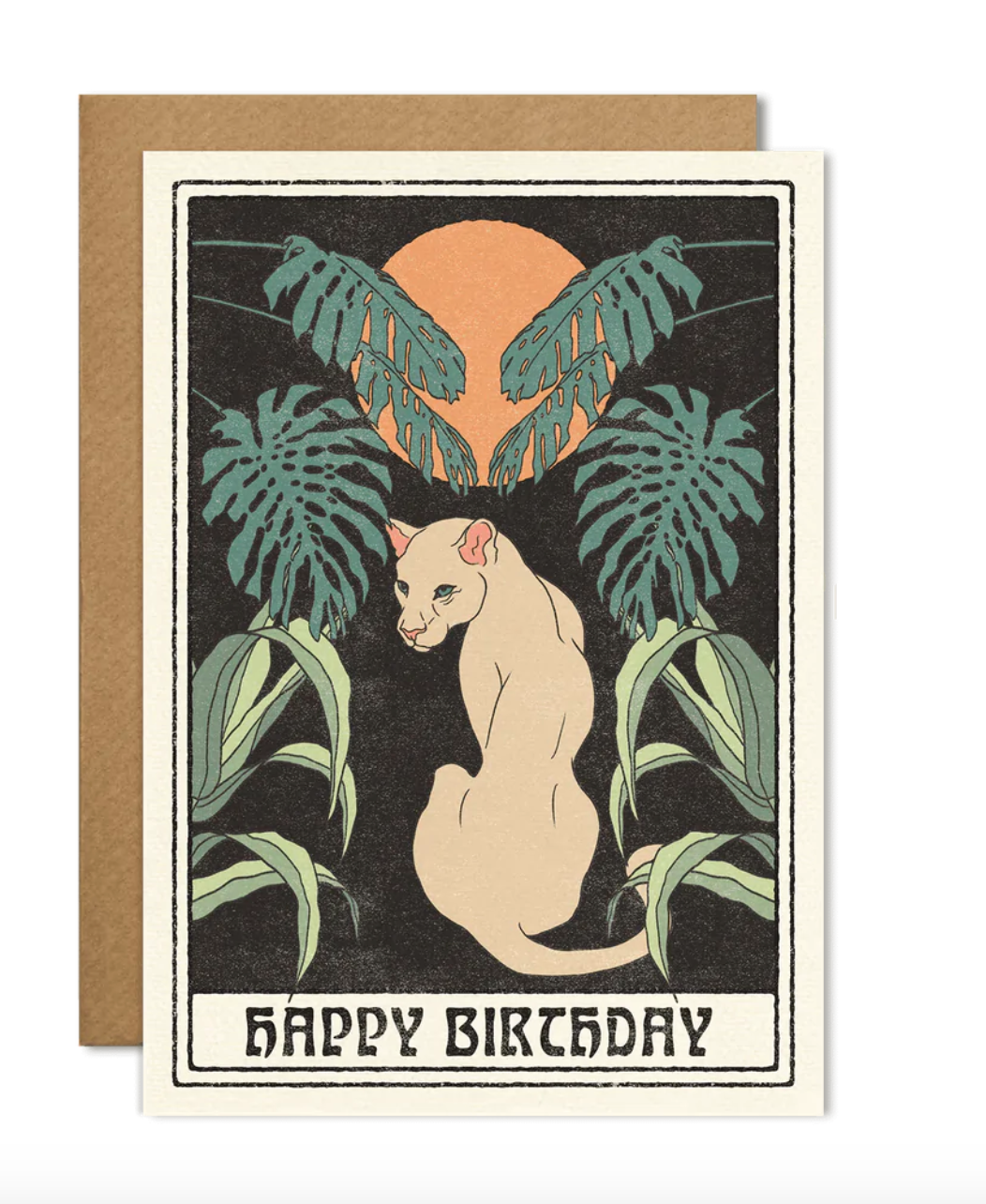 Lioness Happy Birthday Card