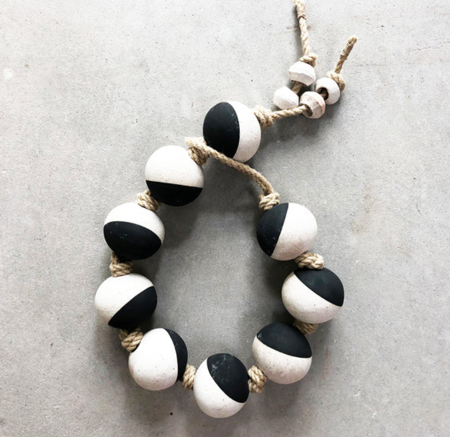 Black + White Garland