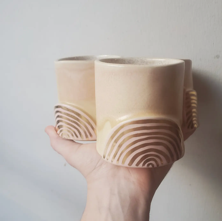 Golden + Rainbow Tumbler