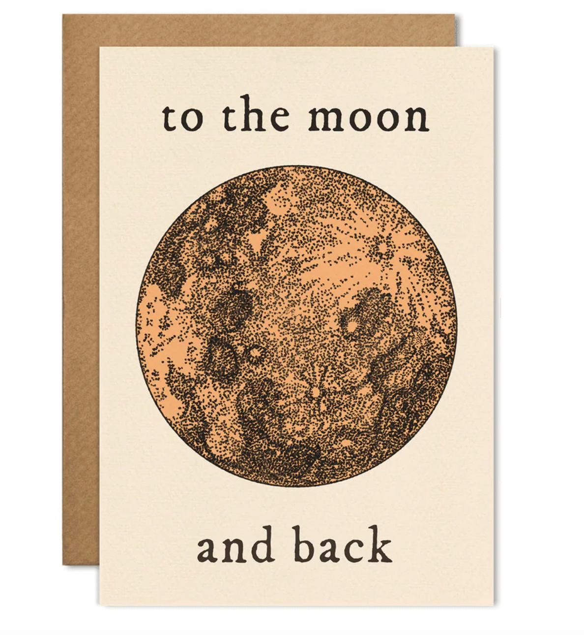 To the Moon + Back Card