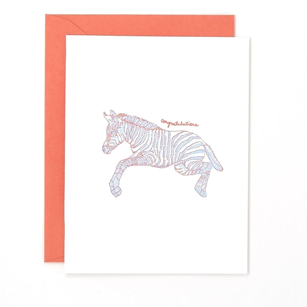 Congrats Zebra Card