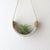 Hanging Ceramic Air Plant Cradle + Speckled White + Small