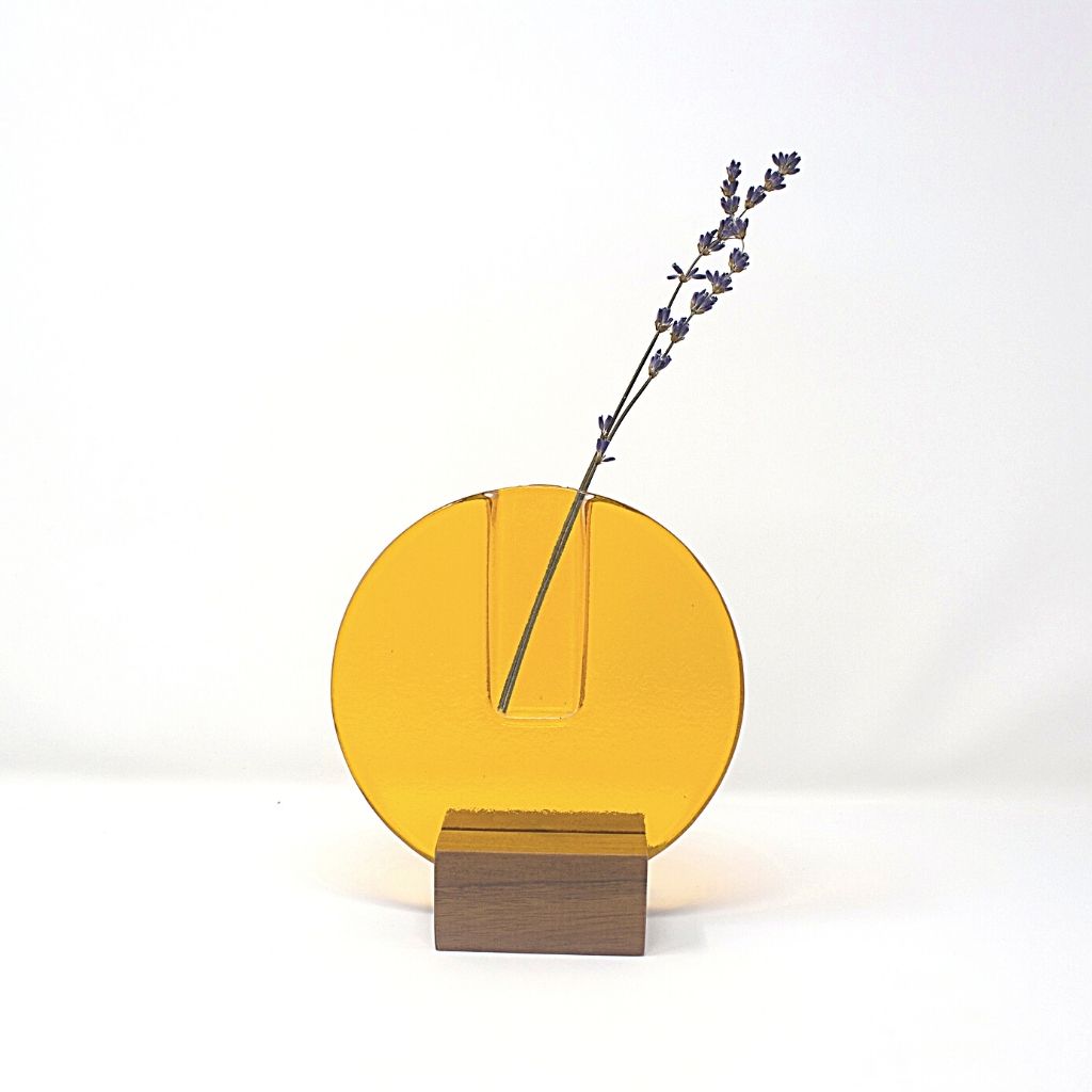 Small Round Glass Vase