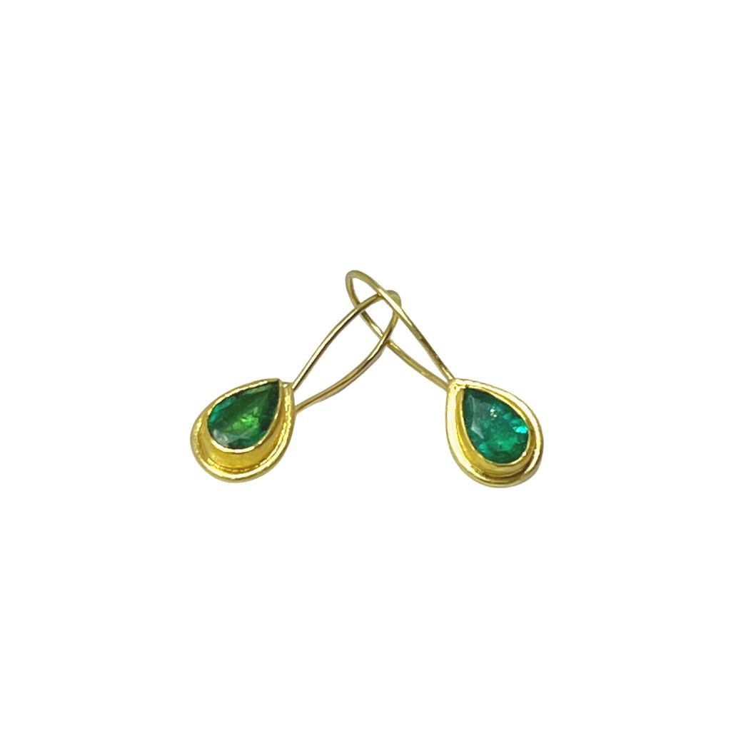 Emerald Drop + Earrings