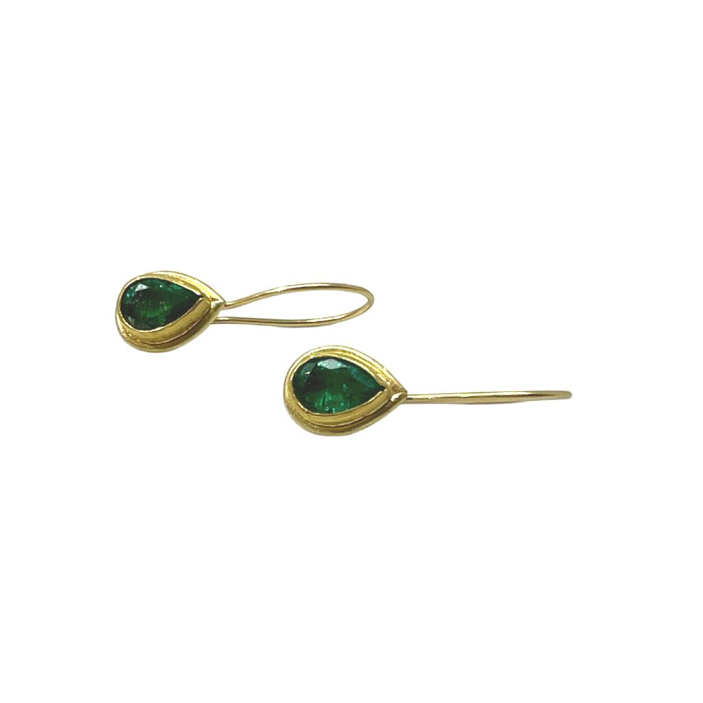Emerald Drop + Earrings