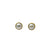 Pearl + Gold Post Earrings