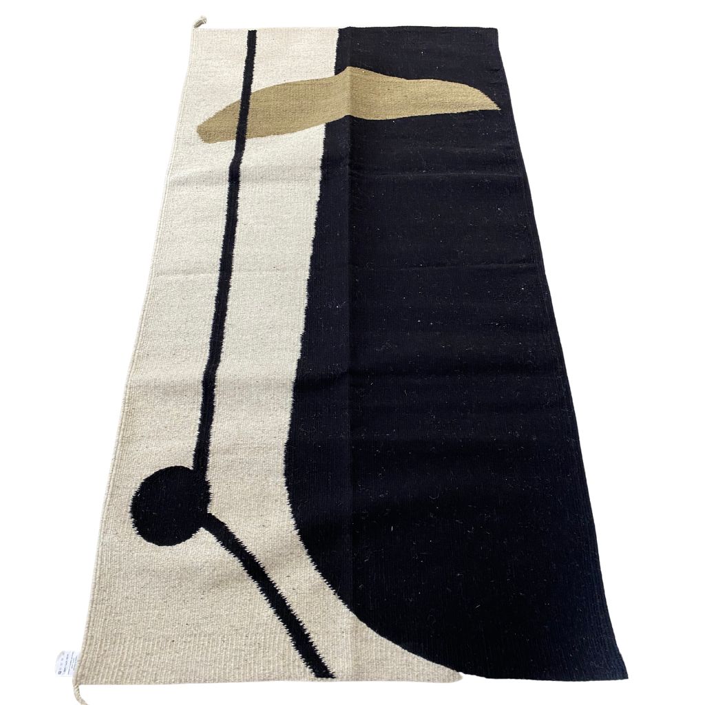 Handwoven Rug + Black and Tan