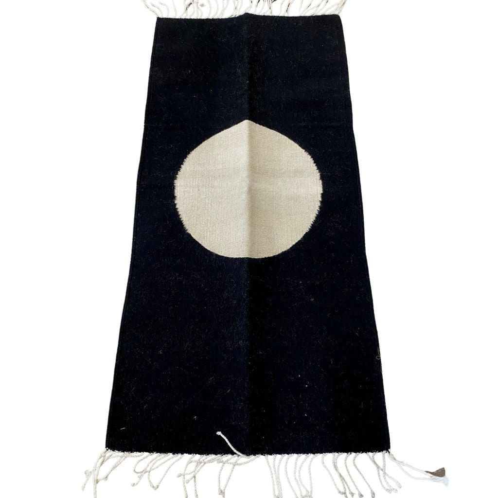 Woven Rug + White Circle