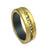 Gold Hammered Band + Inverted Diamonds