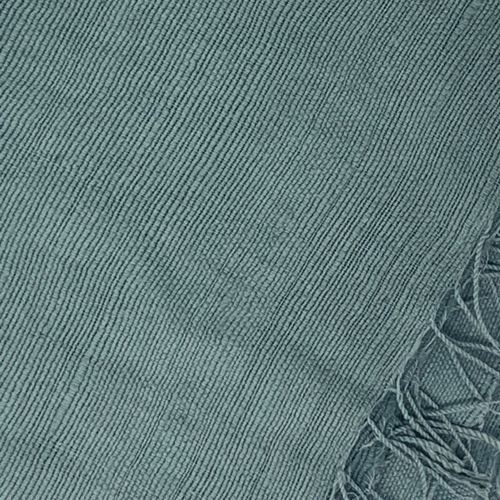 Handwoven Throw Blanket + Light Blue