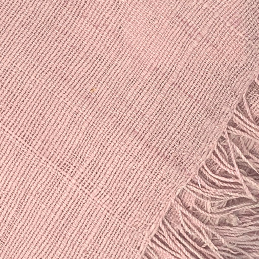 Medium Handwwoven Throw Blanket + Pink