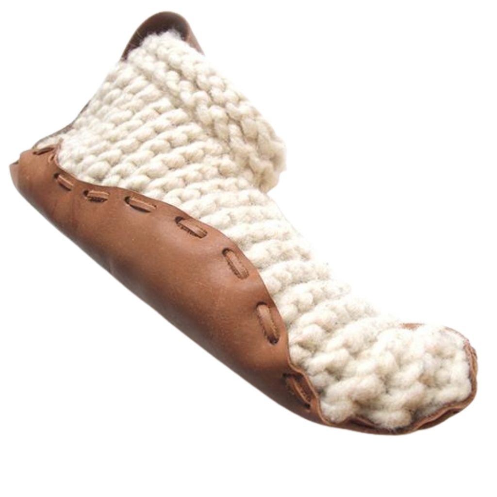 Chilote House Shoes + Organic Leather + Wool