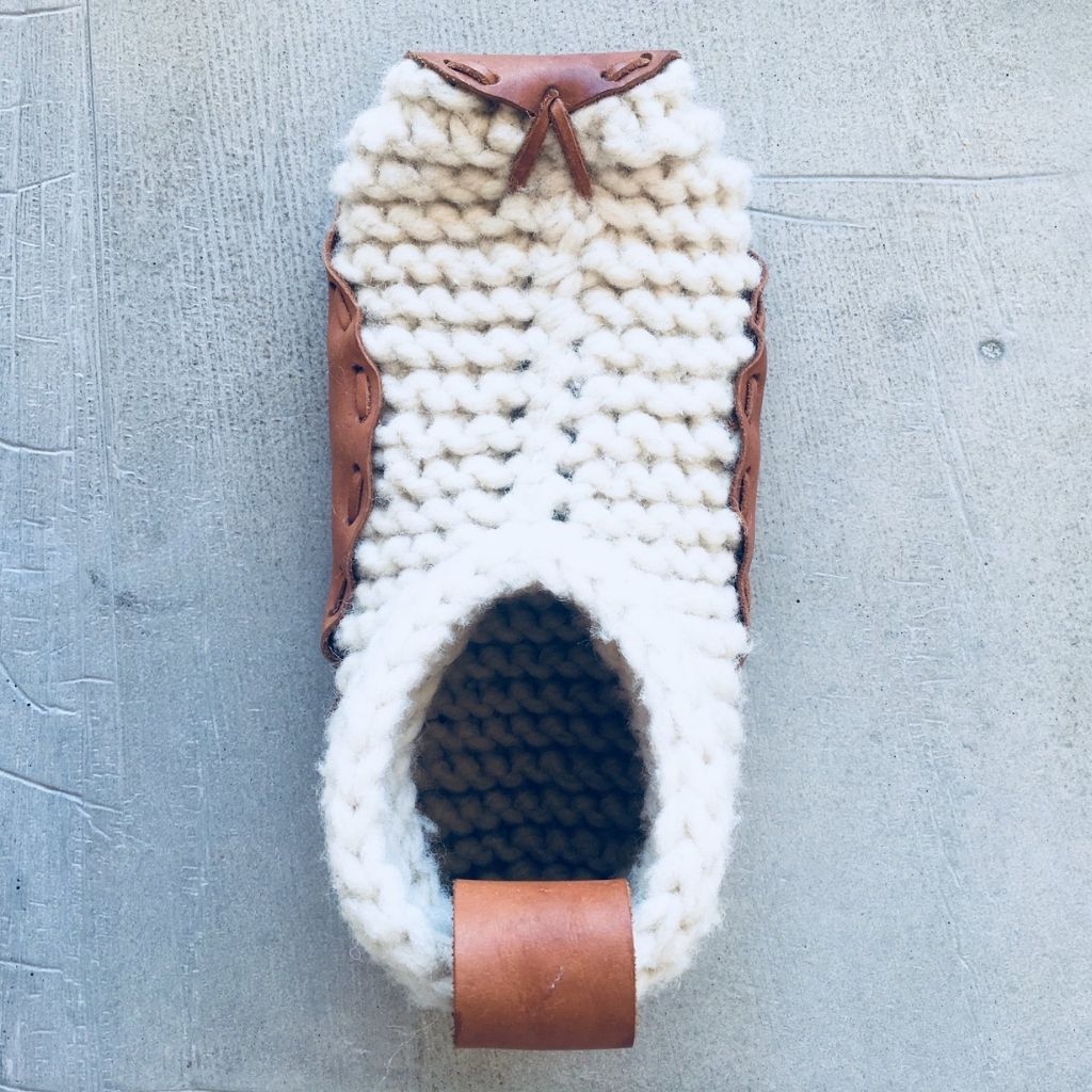Chilote House Shoes + Organic Leather + Wool