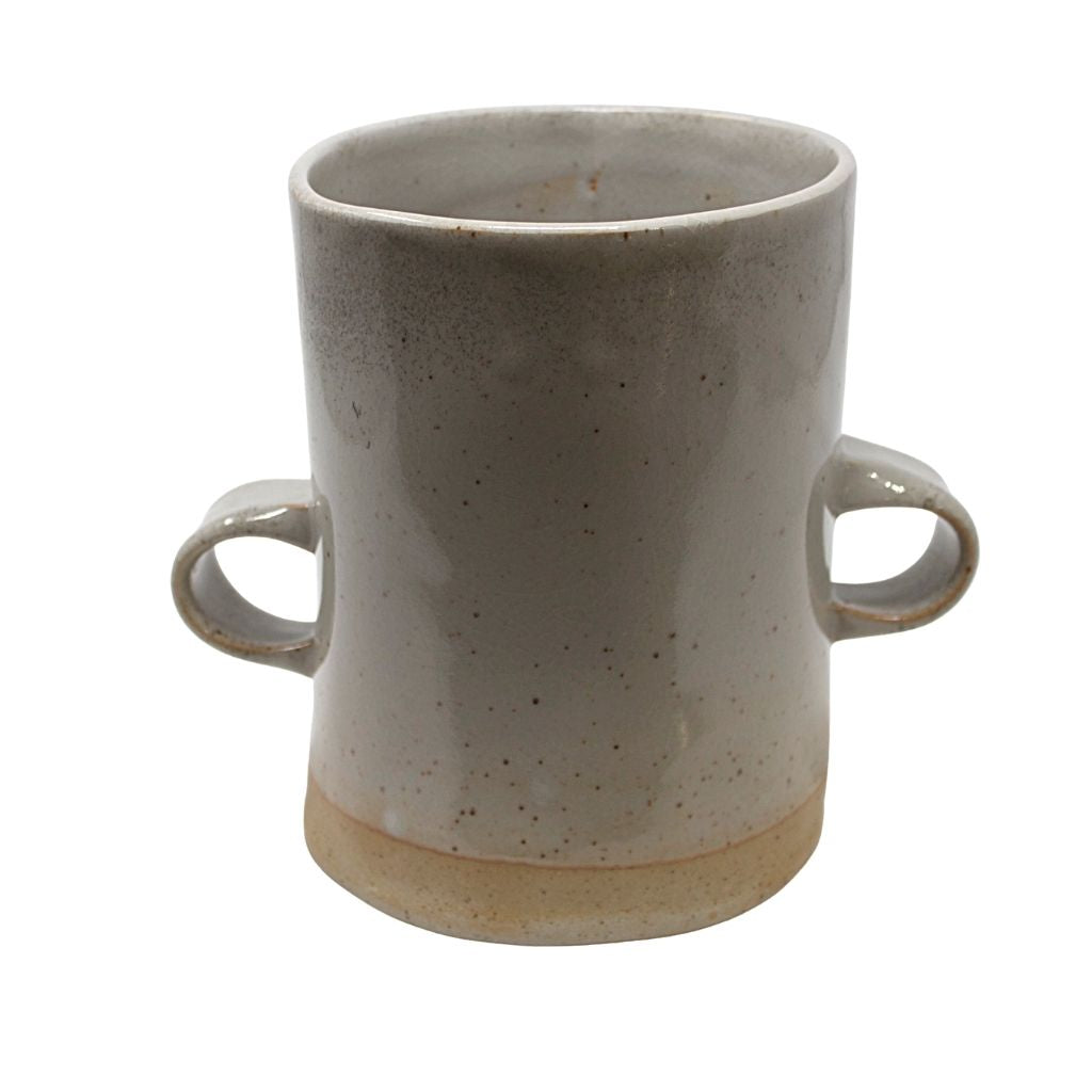 Handmade Ceramic Utensil Holder + Shino