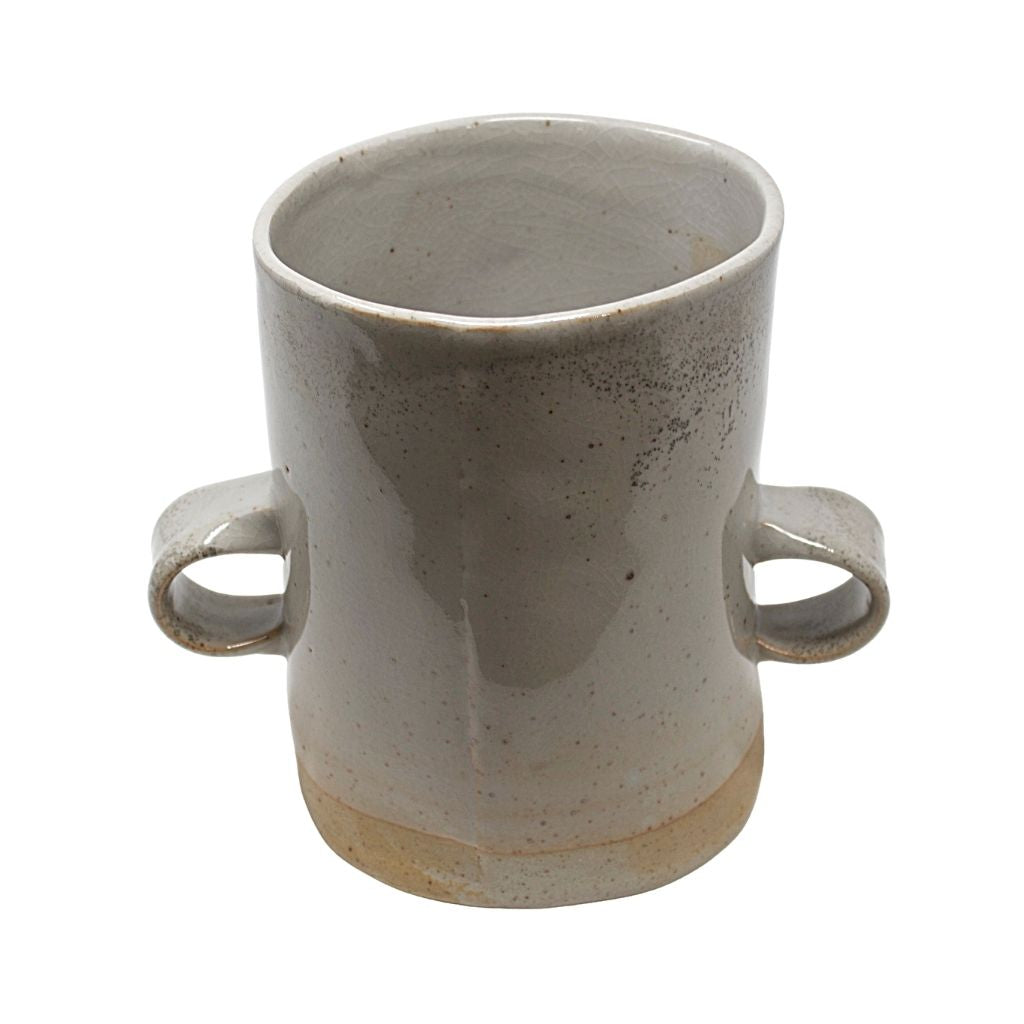 Handmade Ceramic Utensil Holder + Shino