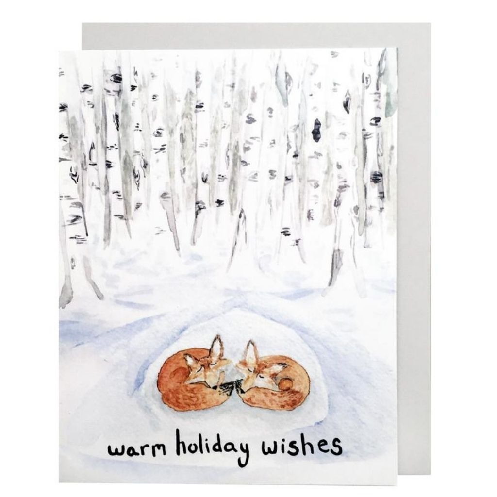 Fox Warm Holiday Card