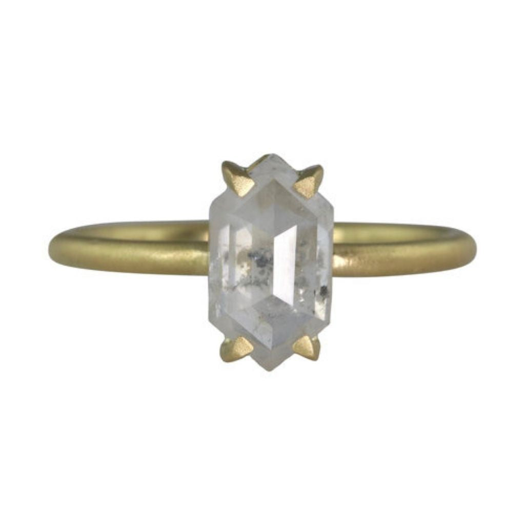 Icicle Hexagon Diamond Hera Ring