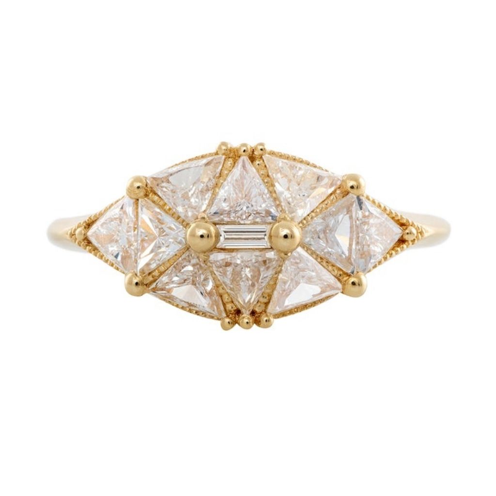Reflective Dome Diamond Ring
