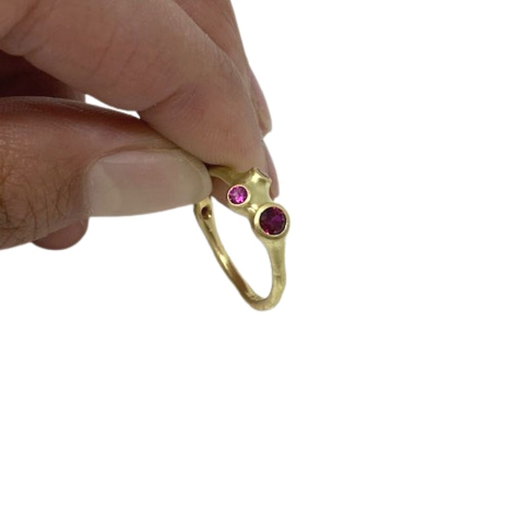 Center Cluster Ring + Ruby