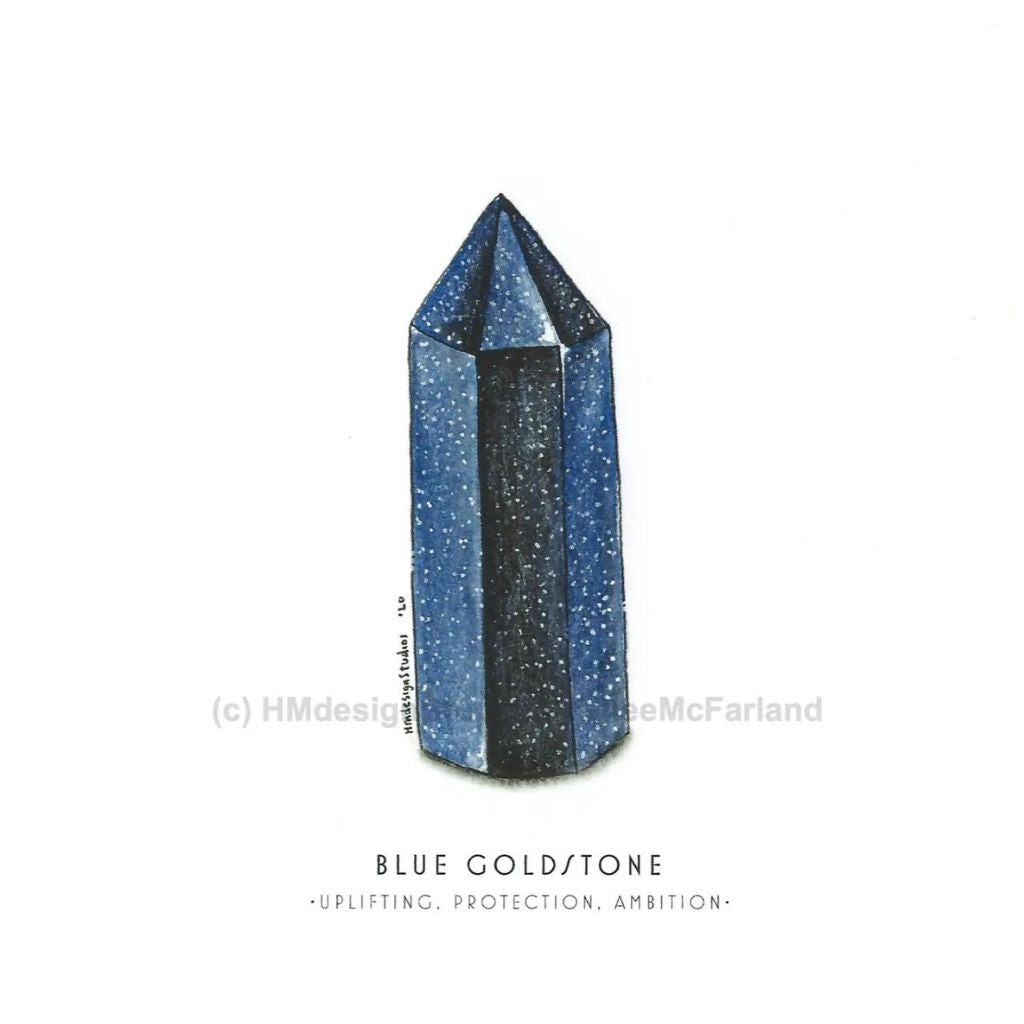 Blue Goldstone Card
